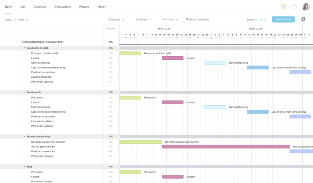 event marketing template